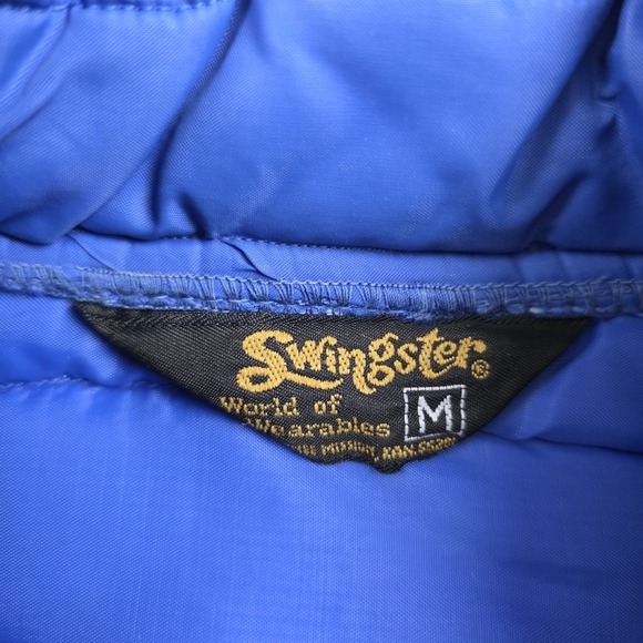 VTG Swingster Michelin Man Puffer Racing Jacket M - Picture 4 of 14